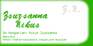 zsuzsanna mikus business card